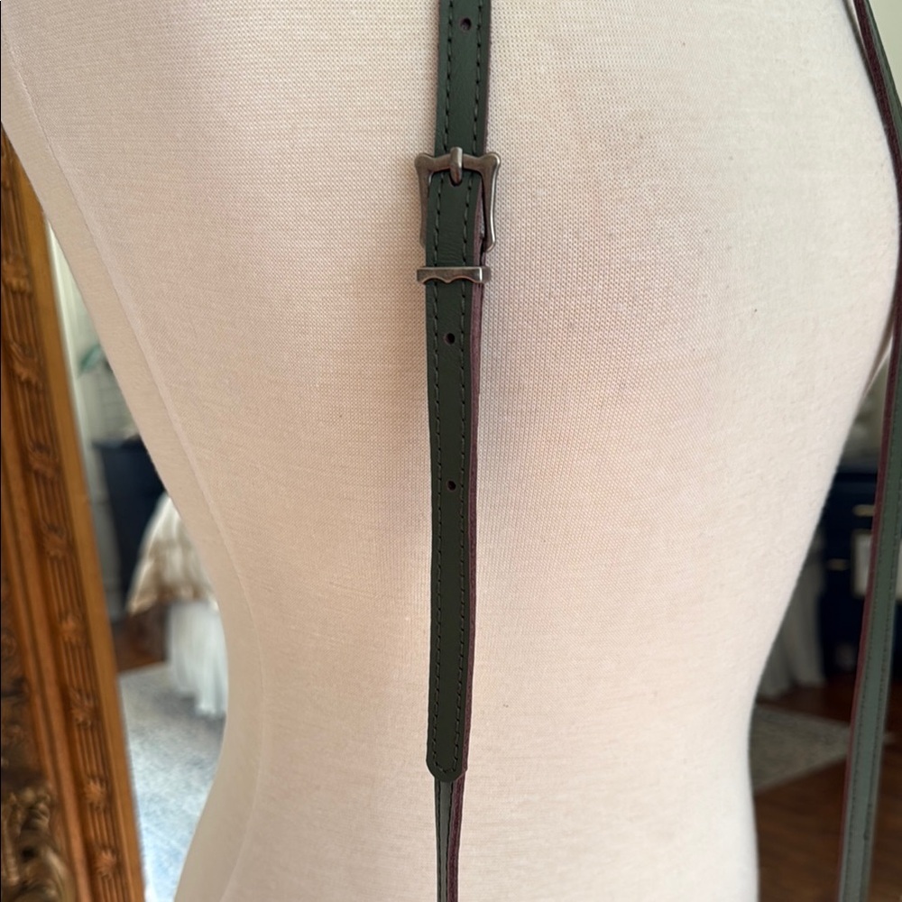 Montana West 💯 Leather Green Fringe Crossbody Bag NWT - Picture 3 of 7